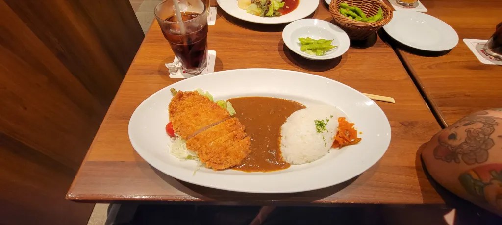 chicken curry at a tokyo restaurant
